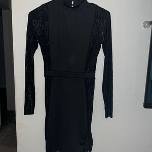 Women’s Stretchy Black Sexy Dress